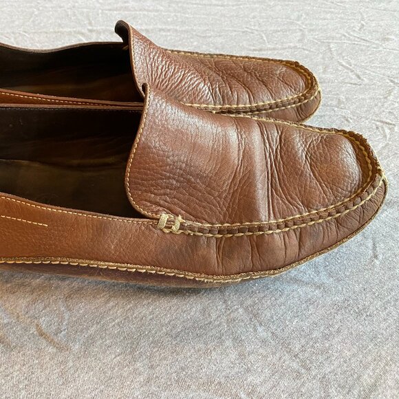 Cole Hann C02182 Venetian Dress Shoes Loafers Brown Leather Slip-On Size 10.5 - Picture 8 of 9